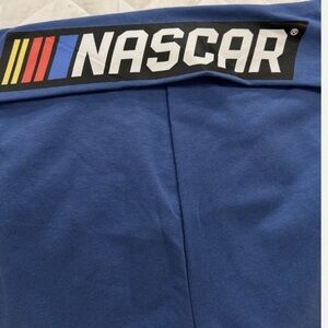 Nascar Women’s Small Sporty Activewear Blue Fold Over Waist Racing Shorts